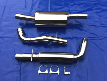 Edelstahl Auspuffanlage VW Golf 4 Limo 3 Zoll (76 mm) 1x76 GM